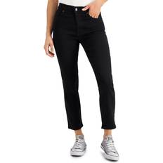 Levi's 724 High Rise Slim Straight Cropped Jeans Women's - Soft Black