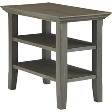 Tables Simpli Home Acadian Narrow Farmhouse Grey Bedside Table 24x14"