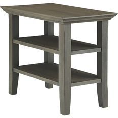 Bedside Tables Simpli Home Acadian Narrow Farmhouse Grey Bedside Table 24x14"