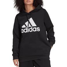 Adidas Loungewear Essentials Logo Fleece Hoodie Plus Size - Black