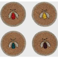 Joanna Buchanan Sparkle Bee Coaster 10.16cm 4pcs