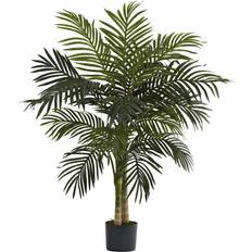 Green Decorative Items Nearly Natural 4ft. Golden Cane Palm Artificial Tree Decoration 48"