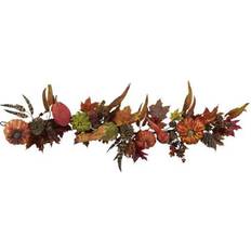 Nearly Natural Pumpkin and Gourd Garland Decorative Item