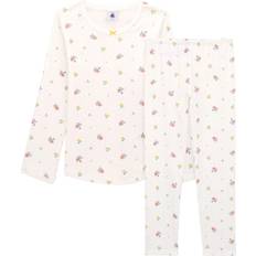 Petit Bateau Floral Pajamas - White