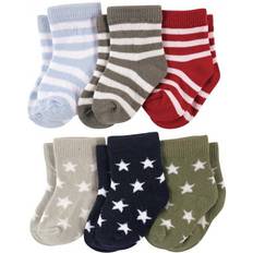 Luvable Friends Crew Socks 6-pack - Stars and Stripes (10726136)