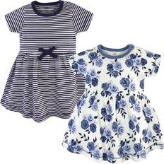 Touched By Nature Organic Cotton Dress 2-pack - Navy Floral (10167805)