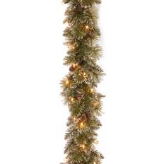 National Tree Company 6-ft. Pre-Lit LED Glittery Bristle Pine Artificial Garland Decoration 72"