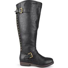 Journee Collection Spokane Medium Calf - Black