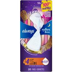 Always Radiant Size 4 Overnight Pads with Wings Scented 20-pack 20-pack