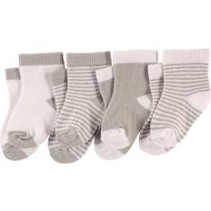 Luvable Friends Basic Cuff Socks 4 Pack - Gray