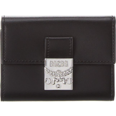 MCM Mini Tracy Trifold Wallet - Black