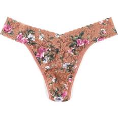 Hanky Panky Printed Signature Lace Original Rise Thong - Terracotta Rose