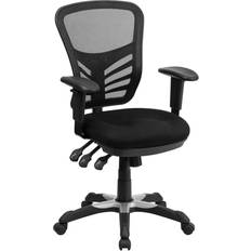 Adjustable Seat - Armrests Chairs Flash Furniture Mid-Back Mesh Executive Office Chair 110.5cm