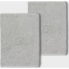 Linum Home Textiles Monogrammed D Guest Towel Gray (33.02x33.02)