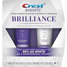 Teeth Whitening Crest 3D White Brilliance 2 Step Daily Cleansing & Whitening System Gift Set