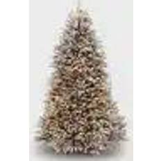 National Tree Company 7ft Pre-Lit Dunhill Fir Hinged Full Artificial Christmas Tree 84"