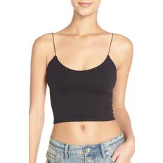 Free People Brami Skinny Strap Seamless Top - Black