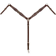 Bridles Weaver Patina Rose Scalloped Horse Breast Collar