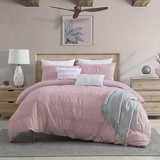 Twin XL Duvet Covers Moselle Ruched Waffle 2-pack Duvet Cover Pink (233.68x172.72)