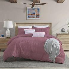 Twin XL Duvet Covers Moselle Ruched Waffle 2-pack Duvet Cover Pink (233.68x172.72)