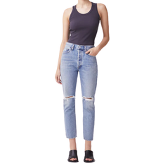 Agolde Riley High Rise Straight Crop Jeans - Escalate