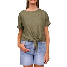 Sanctuary All Day Tie Tee - Trail Green