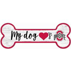 Fan Creations Ohio State Buckeyes 6" x 12" Team Dog Bone Sign