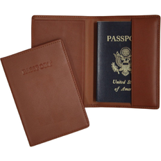 Royce RFID Blocking Passport Case - Tan