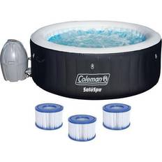 Outdoor Equipment Coleman SaluSpa 4 Person Inflatable Hot Tub Spa with 3 Filter Cartridge Refills
