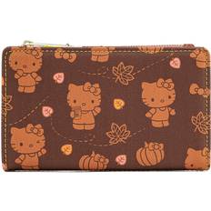 Loungefly Hello Kitty Pumpkin Spice Aop Flap Wallet - Brown