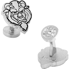 Disney Classic Beast Head Cufflinks - Silver/White/Black