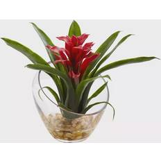 Nearly Natural 8" Tropical Bromeliad in Angled Artificial Arrangement Artificial Plant