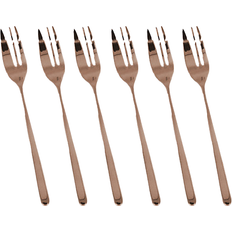 Stainless Steel Dessert Forks Mepra Linea Bronze Dessert Fork 6pcs