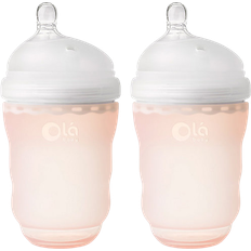 Olababy GentleBottle Silicone Wide-Neck Baby Bottles 240ml 2-pack