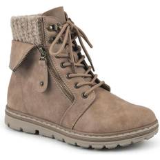 Textile Lace Boots Cliffs Kaylee - Natural