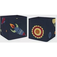 Small Boxes on sale Sweet Jojo Designs Space Galaxy Storage Bins 2pcs Small Box 10.5" 2