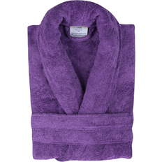 Classic Turkish Towels Luxury and Plush Shawl Terry Turkish Cotton Bathrobes - Purple