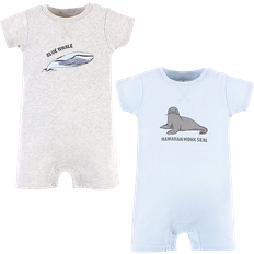 Touched By Nature Organic Cotton Rompers 2-pack - Endangered Seal