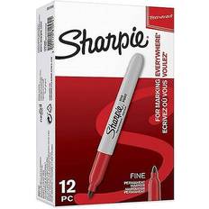 Sharpie Permanent Markers, Brush Tip, Assorted, 12 Pack