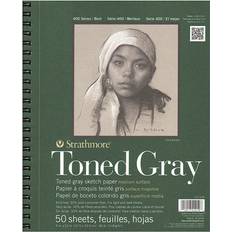 Paper Strathmore Toned Grey Sketchpad 400 Series 23x30.5cm 80g 50 sheets