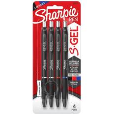 Sharpie S-Gel, Gel Pens, Sleek Metal Barrel, Medium Point (0.7mm), Black, 12 Count