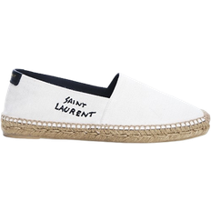 Saint Laurent Monogramme Logo Espadrille - Ecru Black