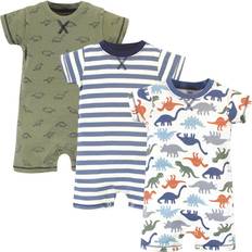 Touched By Nature Organic Cotton Rompers 3-pack - Bold Dinosaurs (10163279)