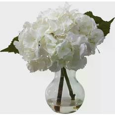 Nearly Natural Blooming Hydrangea Floral Arrangement Decorative Item