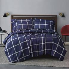 Twin XL Duvet Covers Truly Soft Windowpane Duvet Cover Blue (228.6x172.72)