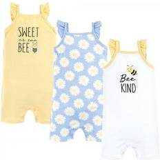 Hudson Infant Girl Cotton Rompers - Bee Kind