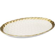 Classic Touch Gold Trim Serving Tray