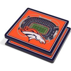 Coasters YouTheFan Orange Denver Broncos 3D StadiumViews Coaster