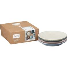 Denby Impression Assorted Accent Plates, Set of 4 Multi Dinner Plate