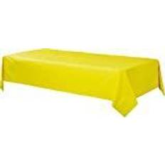Amscan 54" x 108" Sunshine Plastic Tablecover, 12/Pack (77015.09) Yellow